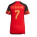 Günstige Belgien Kevin De Bruyne #7 Heim Fussballtrikot Damen WM 2022 Kurzarm